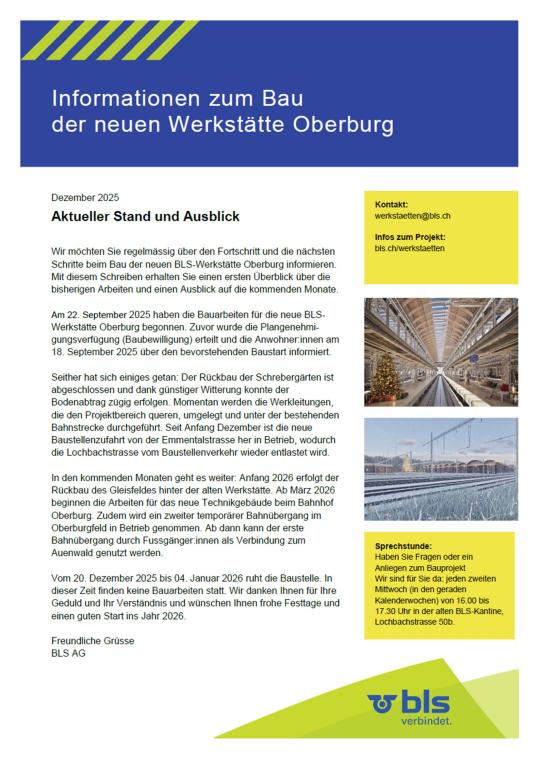 BLS Baustelleninformation